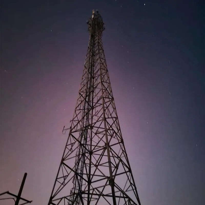 Turn de telecomunicații din oțel în unghi galvanizat